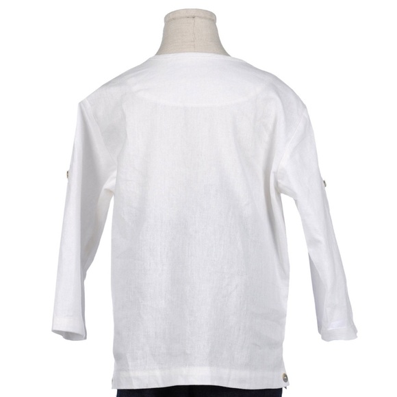 LA FAUTE À VOLTAIRE KIDS LINEN SHIRT SIZE 5Y - Picture 2 of 2